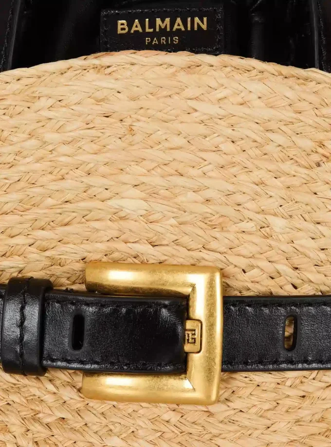 Shuffle Mini-Tasche aus Raffia Shuffle Mini-Tasche aus Raffia