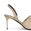 Slingbacks aus Baumwollgabardine mit Piercing