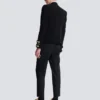 Spencerjacke aus Krepp mit gesticktem Frogging