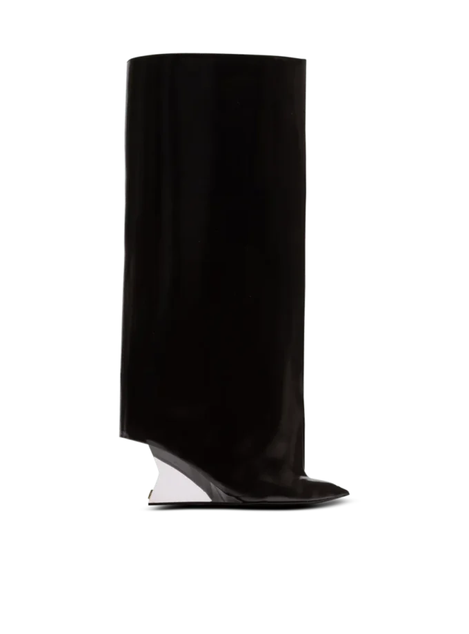 Stiefel aus Kalbsleder mit Keilabsatz