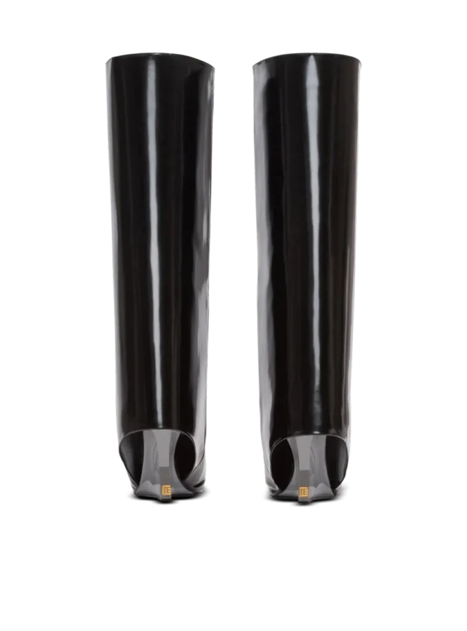 Stiefel aus Kalbsleder mit Keilabsatz