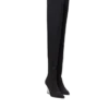Stieflinge mit Keilabsatz aus Strick Stieflinge mit Keilabsatz aus Strick