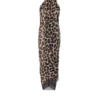 Strandwickelkleid mit Leopardenmuster