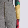 Stretchhose aus Prince-of-Wales-Jacquard Stretchhose aus Prince-of-Wales-Jacquard