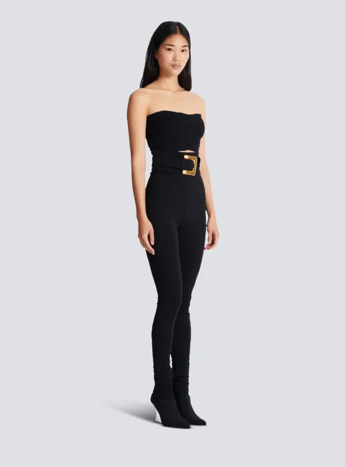 Stretchhose mit Gürtel Stretchhose mit Gürtel