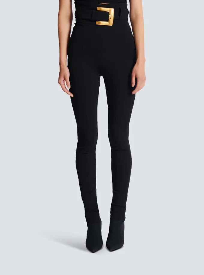 Stretchhose mit Gürtel Stretchhose mit Gürtel