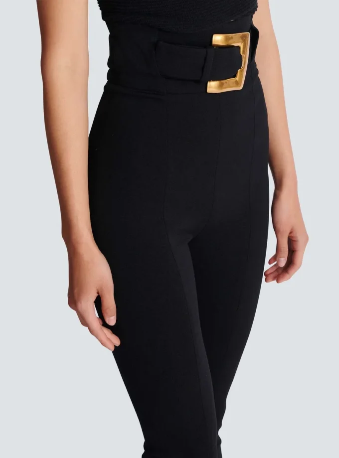 Stretchhose mit Gürtel Stretchhose mit Gürtel