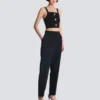 Strick-Bralette-Top mit Knöpfen