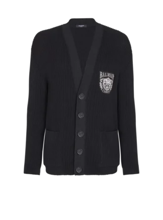 Strickjacke aus Baumwoll-Schlauchstrick