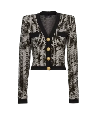Strickjacke mit Monogramm