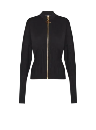 Strickjacke mit Reißverschluss