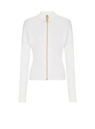 Strickjacke mit Reißverschluss
