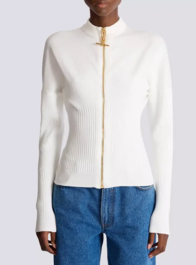 Strickjacke mit Reißverschluss Strickjacke mit Reißverschluss