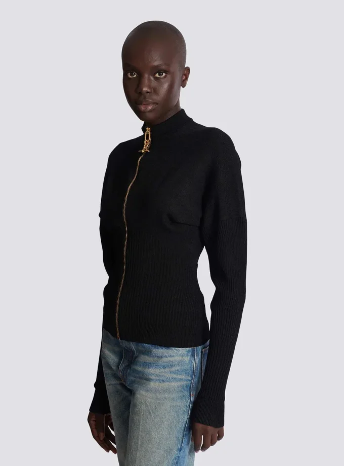 Strickjacke mit Reißverschluss Strickjacke mit Reißverschluss