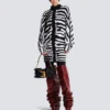 Strickkleid mit Zebra-Intarsien Strickkleid mit Zebra-Intarsien