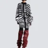 Strickkleid mit Zebra-Intarsien Strickkleid mit Zebra-Intarsien