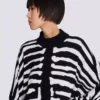Strickkleid mit Zebra-Intarsien Strickkleid mit Zebra-Intarsien