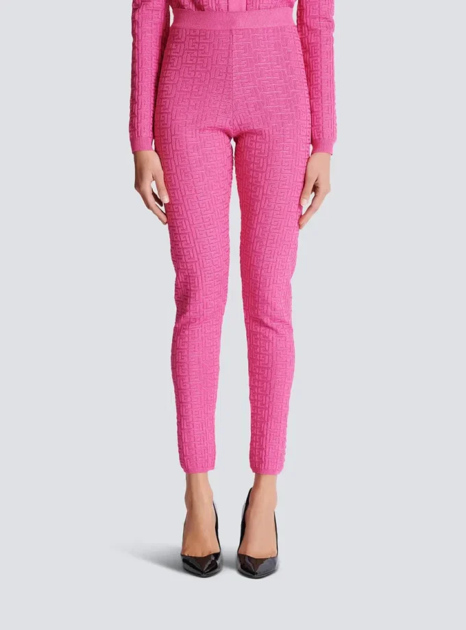 Strickleggings mit Monogramm Strickleggings mit Monogramm