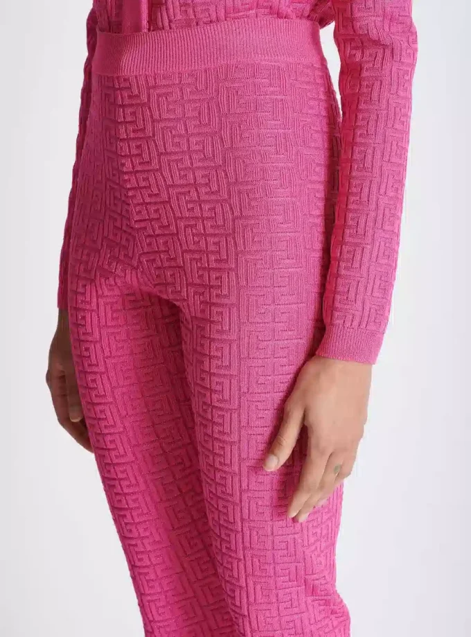 Strickleggings mit Monogramm Strickleggings mit Monogramm