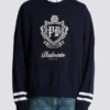 Strickpullover mit College-Emblem Strickpullover mit College-Emblem
