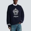 Strickpullover mit College-Emblem Strickpullover mit College-Emblem