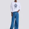 Sweatshirt mit College-Emblem Sweatshirt mit College-Emblem