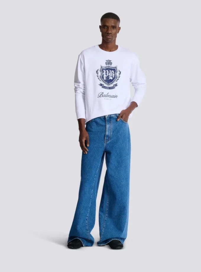 Sweatshirt mit College-Emblem Sweatshirt mit College-Emblem