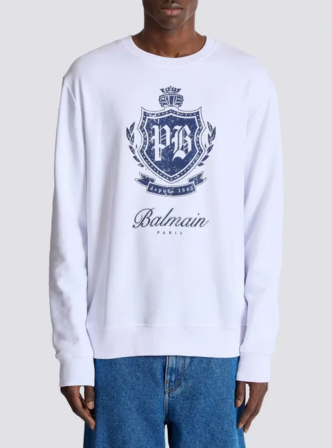 Sweatshirt mit College-Emblem Sweatshirt mit College-Emblem