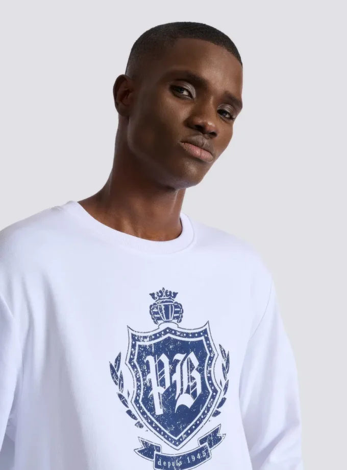 Sweatshirt mit College-Emblem Sweatshirt mit College-Emblem