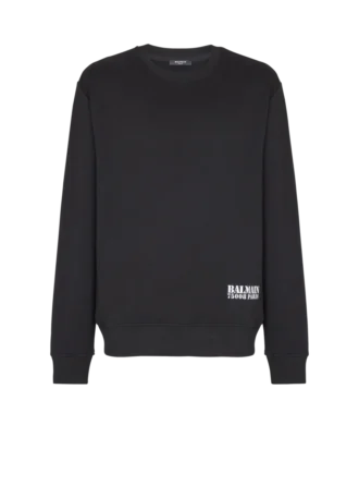 Sweatshirt mit kleinem Balmain-Stempelaufdruck