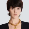 Sync goldene Messingkette