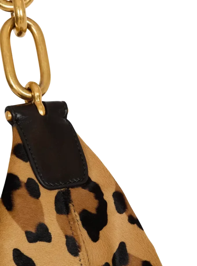 Sync Hobo-Tasche aus Leder mit Leopardenmuster Sync Hobo-Tasche aus Leder mit Leopardenmuster