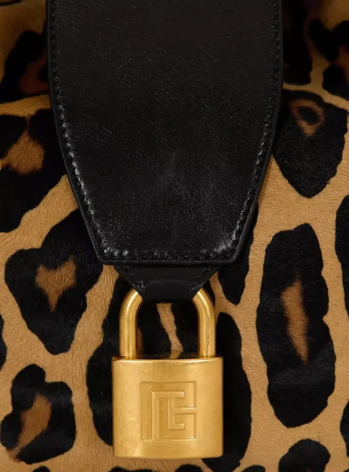 Sync Hobo-Tasche aus Leder mit Leopardenmuster Sync Hobo-Tasche aus Leder mit Leopardenmuster