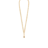 Sync lange Halskette aus goldenem Messing