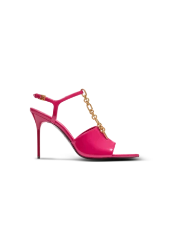 Sync Sandalen aus glänzendem Lammleder