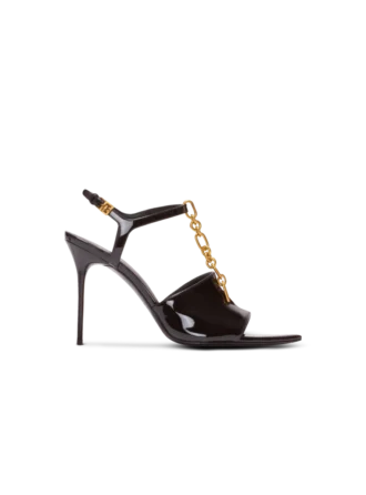 Sync Sandalen aus Lackkalbsleder