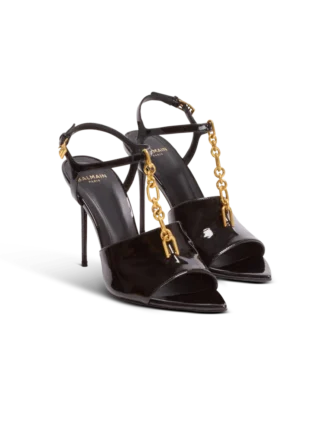 Sync Sandalen aus Lackkalbsleder