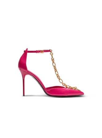 Sync-Stilettos aus Lackleder