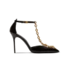 Sync-Stilettos aus Lackleder