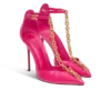 Sync-Stilettos aus Lackleder