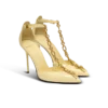 Sync-Stilettos aus Lackleder