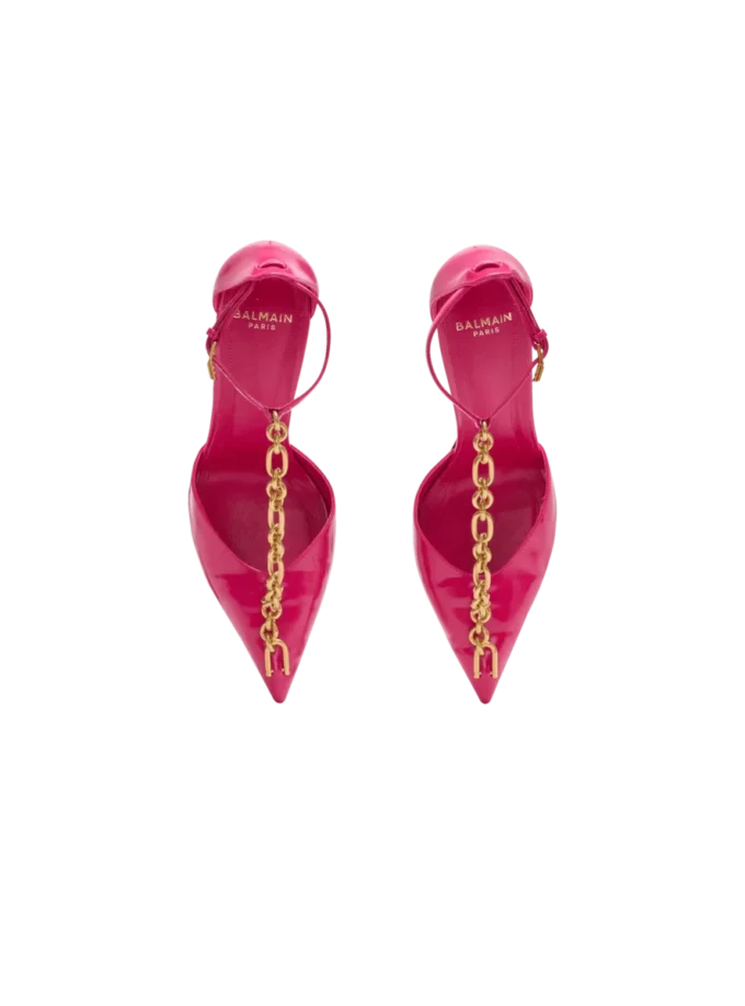 Sync-Stilettos aus Lackleder