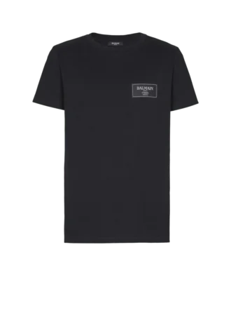 T-Shirt mit Balmain Couture-Label