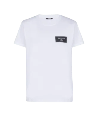 T-Shirt mit Balmain Couture-Label