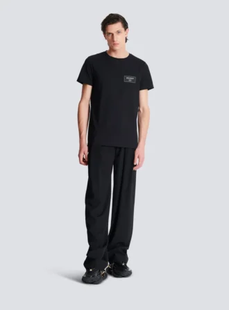 T-Shirt mit Balmain Couture-Label