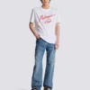 T-Shirt mit Balmain-Lippenstift-Print T-Shirt mit Balmain-Lippenstift-Print