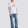 T-Shirt mit Balmain-Lippenstift-Print T-Shirt mit Balmain-Lippenstift-Print