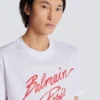 T-Shirt mit Balmain-Lippenstift-Print T-Shirt mit Balmain-Lippenstift-Print