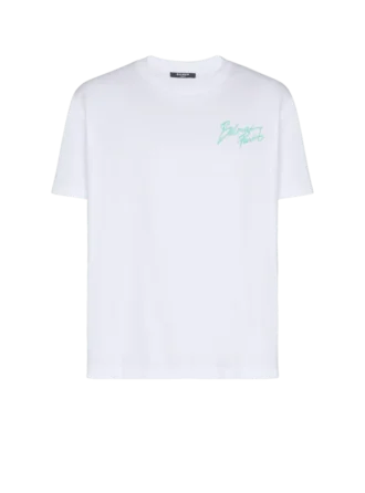 T-Shirt mit Balmain Paris Brush-Print