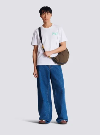 T-Shirt mit Balmain Paris Brush-Print